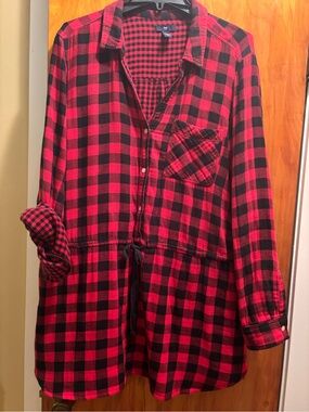 Gap Flannel Tunic  XL